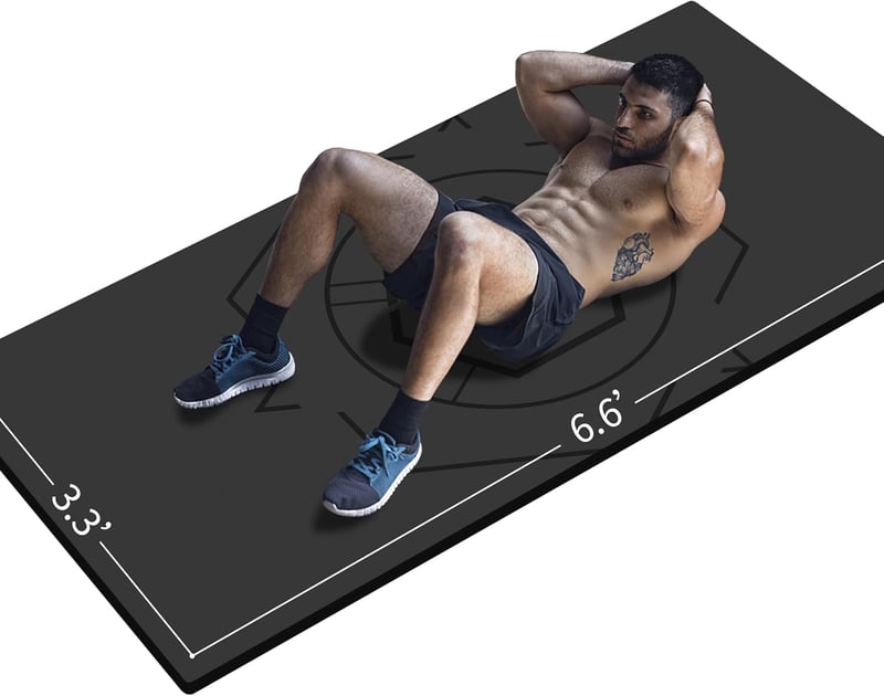 LaiEr Extra nagy jógaszőnyeg 200x100cm TPE csúszásmentes edzőpad táskával