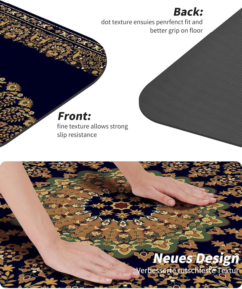 LaiEr nagy TPE jóga szőnyeg 183x80cm, 6mm vastag, csúszásmentes, táskával