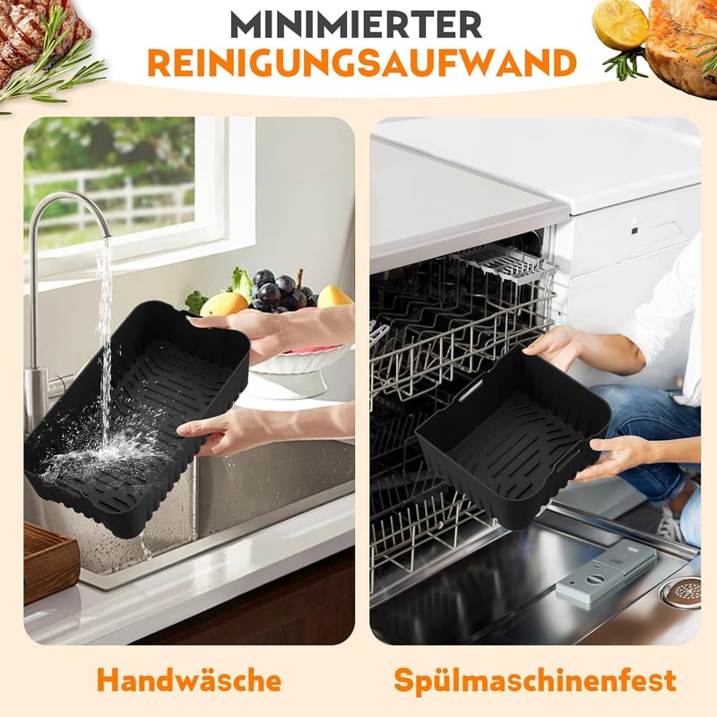 LAISLLA Cosori Dual Blaze Twinfry XXL szilikon forma 2x5L légfriteusz kiegészítő