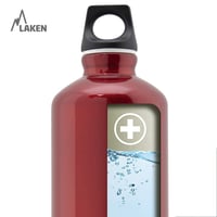 Hliníková fľaša Laken Futura s úzkym hrdlom, skrutkovacím uzáverom a krúžkom, 1,5 l, žulovo sivá 5