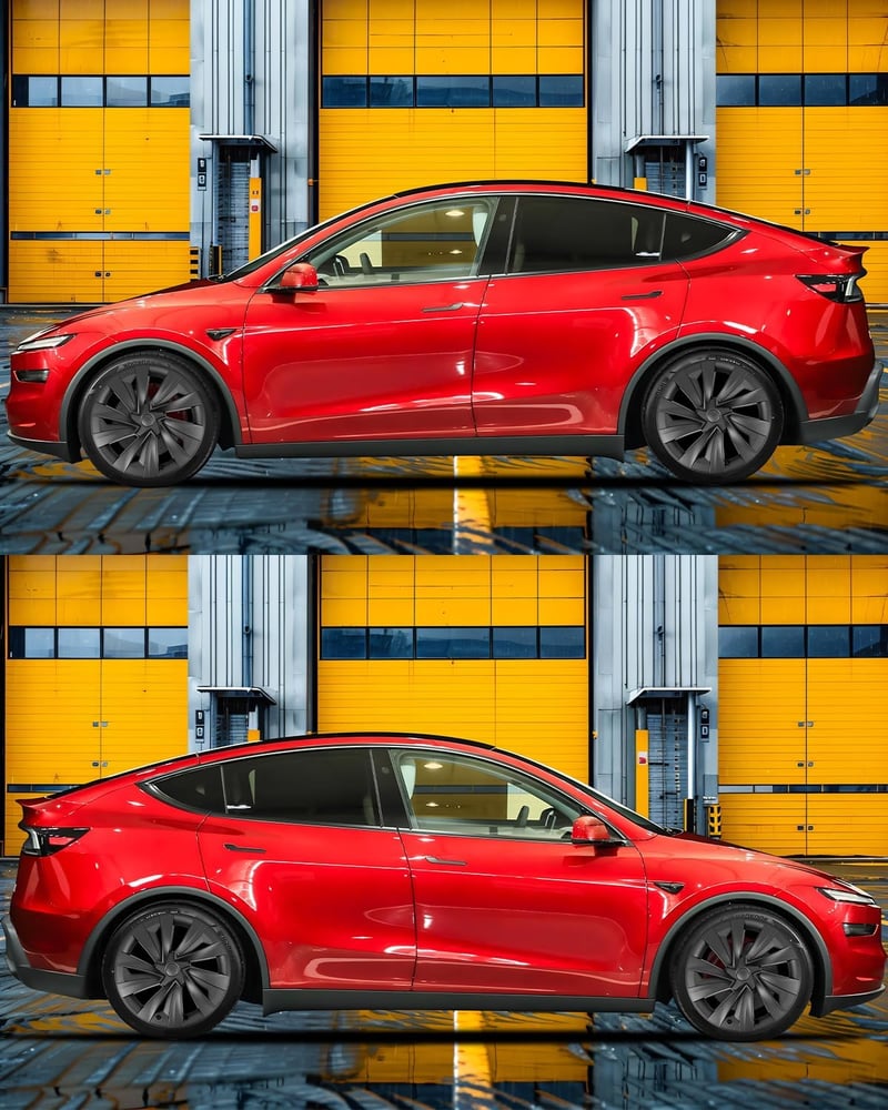 LALAIJDOU 4db 19 Colos Kerékagy Sapka Tesla Model Y Matte Black