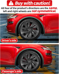 LALAIJDOU 4db 19 Colos Kerékagy Sapka Tesla Model Y Matte Black 4