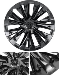 LALAIJDOU 4db 19 Colos Kerékagy Sapka Tesla Model Y Matte Black 2019-2024 8
