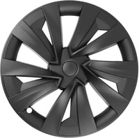 LALAIJDOU 4db 19 Colos Kerékagy Sapka Tesla Model Y Matte Black 9