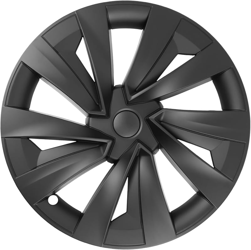 LALAIJDOU 4db 19 Colos Kerékagy Sapka Tesla Model Y Matte Black
