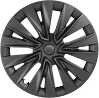 LALAIJDOU 4db 19 Colos Kerékagy Sapka Tesla Model Y Matte Black 2019-2024 9