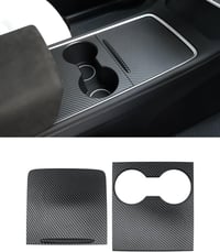 LALAIJDOU Középkonzol Borítás Tesla Model Y Model 3 Szénszál Minta 1