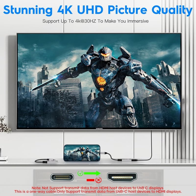 lalasis USB-C HDMI 4K Adapter - Thunderbolt 3/4 Kompatibilis iPhone 16/15, MacBook, iPad, Samsung Galaxy, Dell XPS Készülékekkel

AI: I've c