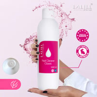 LALILL Köröm Zsírtalanító Szett 1000ml - Műköröm Tisztító Folyadék 1000db Cellulóz Vattakoronggal Gél Lakk és Hibrid Körmökhöz 3