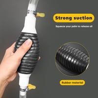 Laluky Szifon Pumpa Benzin Dízel Olaj Átviteli Kézi Szivattyú 1M PVC Csővel 5