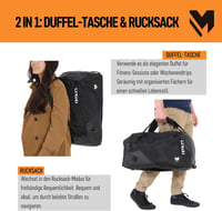lamaki Sporttáska Hátizsák 32L - Multifunkcionális Utazótáska Kézipoggyász Méretben - Unisex Sport és Utazás Táska 4