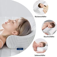 Pernă cu înălțime reglabilă LAMB, pernă ergonomică pentru susținerea gâtului, set de 2 bucăți 5