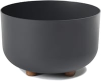 Lamela kerek virágcserép lábakkal, 27 cm, antracit, kültéri és beltéri 1