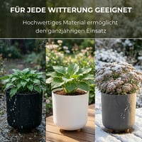 Ghiveci de flori rotund Lamela cu picioare, plastic, Ø 24 cm, 10 L, pentru interior și exterior, negru 5