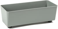 LAMELA Téglalap alakú virágcserép 37x17 cm, 6L, szürke-zöld, időjárásálló 1