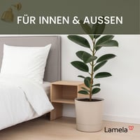 Lamela tegla za cvijeće s integriranim podloškom, širina 20 cm, 4,7 L, bež, za unutarnju i vanjsku upotrebu, otporna na vremenske uvjete i jednostavna za održavanje 5