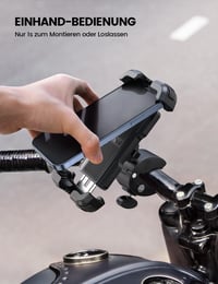 Držiak na mobil na motorku a bicykel Lamicall s rýchloupínaním, univerzálny držiak na smartfón na motocykel a bicykel 2