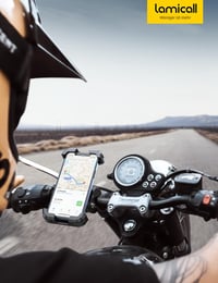 Držiak na mobil na motorku a bicykel Lamicall s rýchloupínaním, univerzálny držiak na smartfón na motocykel a bicykel 7