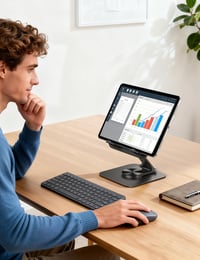 Stojan na tablet Lamicall na stôl, 360° otočný držiak na tablet, univerzálny stojan na tablet 7