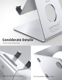 Lamicall univerzális telefontartó állvány ezüst - iPhone Samsung HUAWEI kompatibilis - -Silver 6