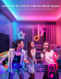 Lamomo RGB Neon LED szalag 20m távirányítóval, app vezérléssel, vízálló 4