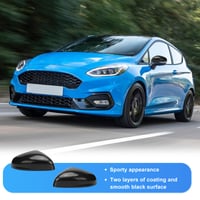Set capace oglinzi exterioare tivekeo pentru Ford Fiesta MK7 / Puma - model fibră de carbon lucioasă 2