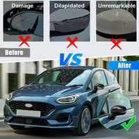Set capace oglinzi exterioare tivekeo pentru Ford Fiesta MK7 / Puma - model fibră de carbon lucioasă 5
