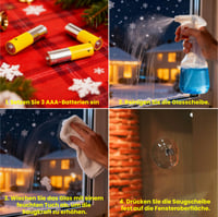 Lamptobe LED vianočná hviezda na okno 30 cm, batériová svetelná hviezda s diaľkovým ovládaním a časovačom, závesná vianočná dekorácia do interiéru 6