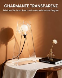 Lamptobe Minimalist Üveg Gömb Asztali Lámpa Dimmelhető Meleg Fénnyel 2