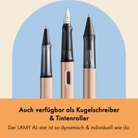 Plniace pero Lamy AL-star Cosmic s hrotom z leštenej ocele, šírka stopy F 5