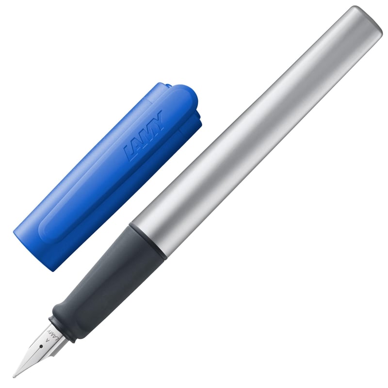 Stilou Lamy Nexx Blue pentru stângaci cu peniță din oțel (LH) și lățime de scriere M