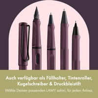 Lamy Safari roll-ink guličkové pero na bombičky, odtieň Scarlet, šírka hrotu M 5