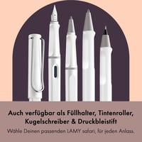 Lamy Safari Roll-Ink tintapatronos rollertoll M hegyvastagság - fehér 5