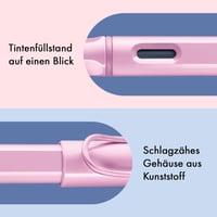 Plniace pero Lamy Safari, hrot M, atramentová bombička T10 modrá - svetloružové 4