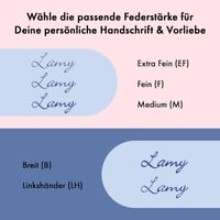 Plniace pero Lamy Safari, hrot M, atramentová bombička T10 modrá - svetloružové 5