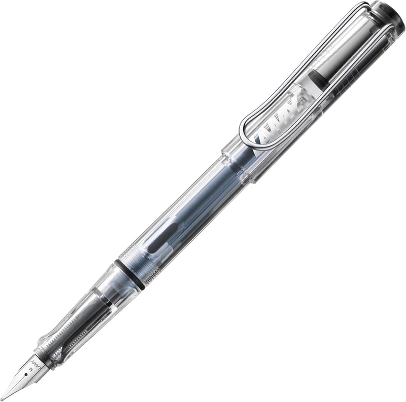 Lamy Safari Vista töltőtoll - F hegyméret, átlátszó - kék T10 patronnal