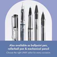 Lamy Safari Vista töltőtoll - F hegyméret, átlátszó - kék T10 patronnal 6