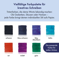 Rezerve de cerneală ștergibilă LAMY T10 pentru stilou - albastru, 1,25 ml, 5 buc. - pentru toate modelele de stilou LAMY cu patron 4
