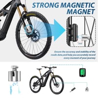 Ciclocomputer digital LANAFAY cu afișaj iluminat, vitezometru și odometru pentru bicicletă, rezistent la apă IPX6, 20 de funcții, butoane mari 6