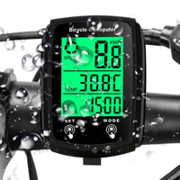 Ciclocomputer digital LANAFAY cu afișaj iluminat, vitezometru și odometru pentru bicicletă, rezistent la apă IPX6, 20 de funcții, butoane mari 1