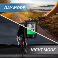 Ciclocomputer digital LANAFAY cu afișaj iluminat, vitezometru și odometru pentru bicicletă, rezistent la apă IPX6, 20 de funcții, butoane mari 3