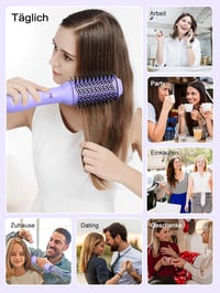 LANDOT 3 az 1-ben ionos meleg levegős hajszárító kefe frizz ellen 7