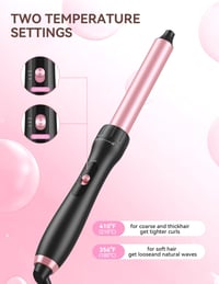 LANDOT Hajsütővas 5-az-1-ben Szett Cserélhető Fejekkel - Termokefe 38mm és 4 Göndörítő Fej 9-32mm Nagy és Kis Fürtökhöz 8