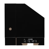 LANDRÉ Suport documente vertical A4, carton rezistent, lățime 10,5 cm, negru, 5 buc. 6