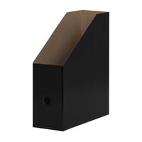 LANDRÉ Suport documente vertical A4, carton rezistent, lățime 10,5 cm, negru, 5 buc. 3