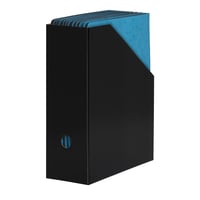LANDRÉ Suport documente vertical A4, carton rezistent, lățime 10,5 cm, negru, 5 buc. 4