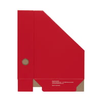 LANDRÉ Biblioraft A4 Stabil din Carton, 7 cm Lățime, Roșu, Set de 5 bucăți 6