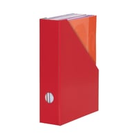 LANDRÉ Biblioraft A4 Stabil din Carton, 7 cm Lățime, Roșu, Set de 5 bucăți 4