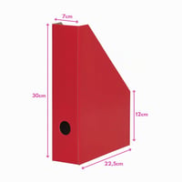 LANDRÉ Biblioraft A4 Stabil din Carton, 7 cm Lățime, Roșu, Set de 5 bucăți 2