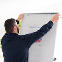 LANDRÉ Flipchart papier štvorčekový 20 listov/blok 6 dier 5 blokov/balenie 6